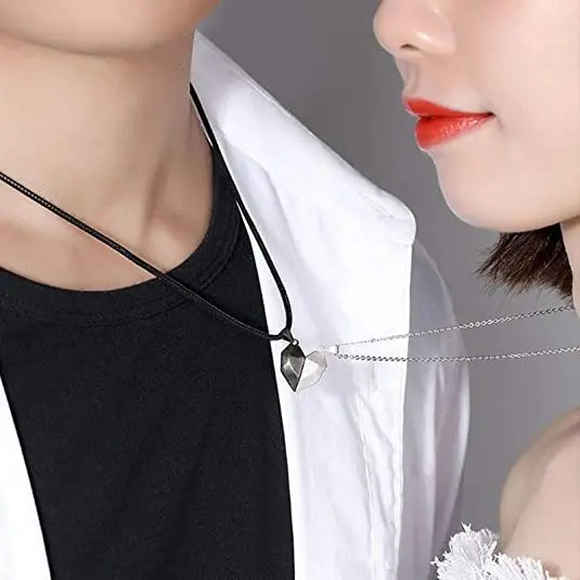 Magnetic Couple Trendy 3D Necklace