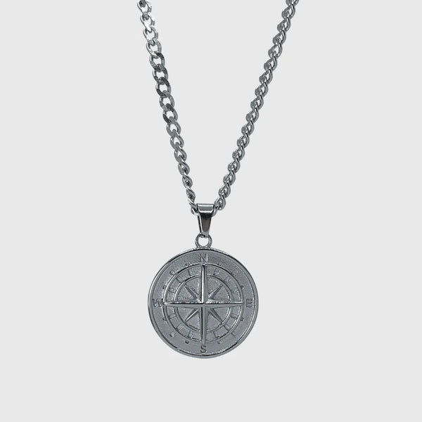 COMPASS PENDANT - STAINLESS-STEEL