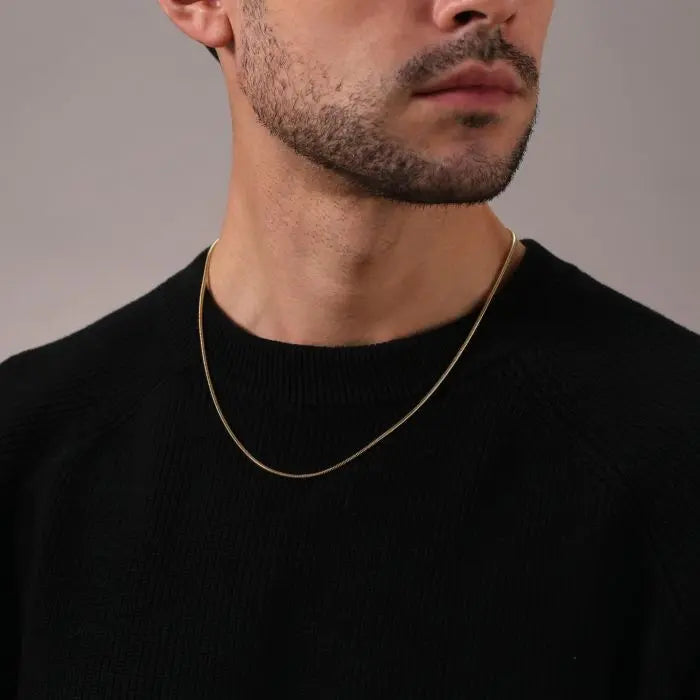 Thin Snake Chain For Men - 1mm