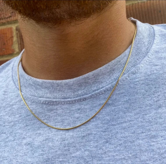 Thin Snake Chain For Men - 1mm